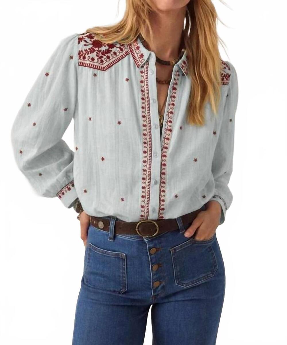 NEW MAISON HOTEL texas salinger shirt in blue paprika